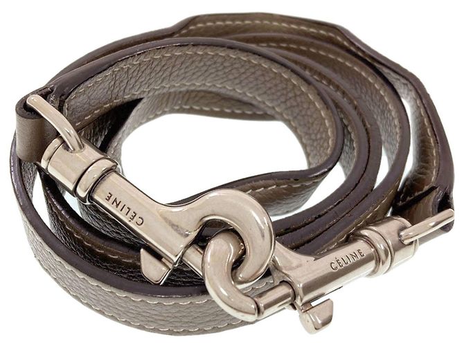 Céline Borsa Celine Luggage Nano 2-Way Grigio - vista 9