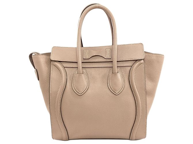 Céline Borsa Tote Micro Celine Luggage Beige - vista 2