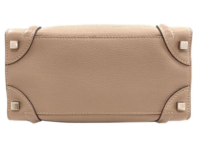 Céline Borsa Tote Micro Celine Luggage Beige - vista 4