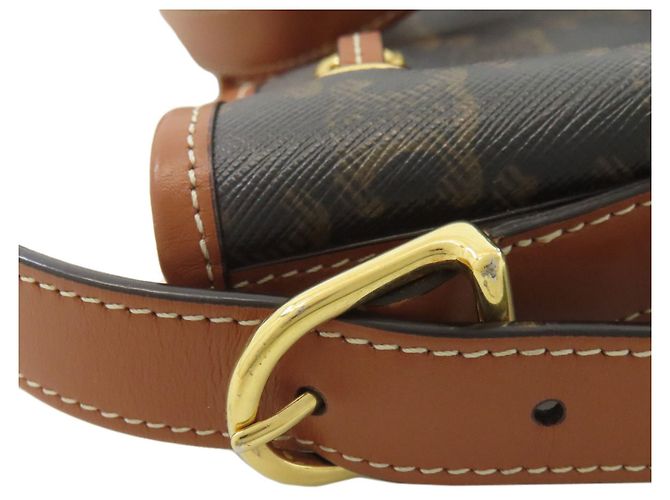 Céline Celine Triomphe Schultertasche Dunkelbraun - Ansicht 21
