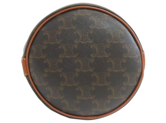 Céline Celine Triomphe Schultertasche Dunkelbraun - Ansicht 4