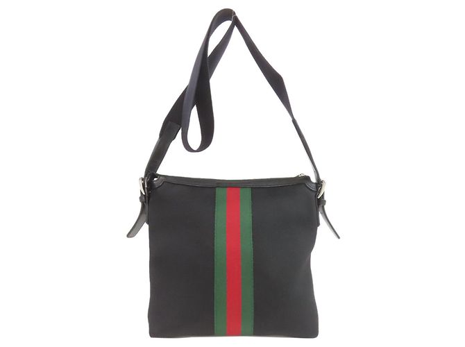 Borsa a tracolla Gucci Sherry Line Nero - vista 2