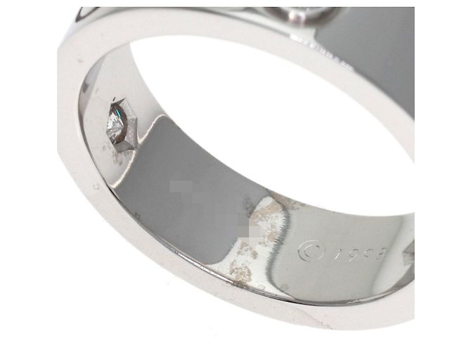 Cartier Love Ring Halb Diamant in 18K Weißgold - Ansicht 12