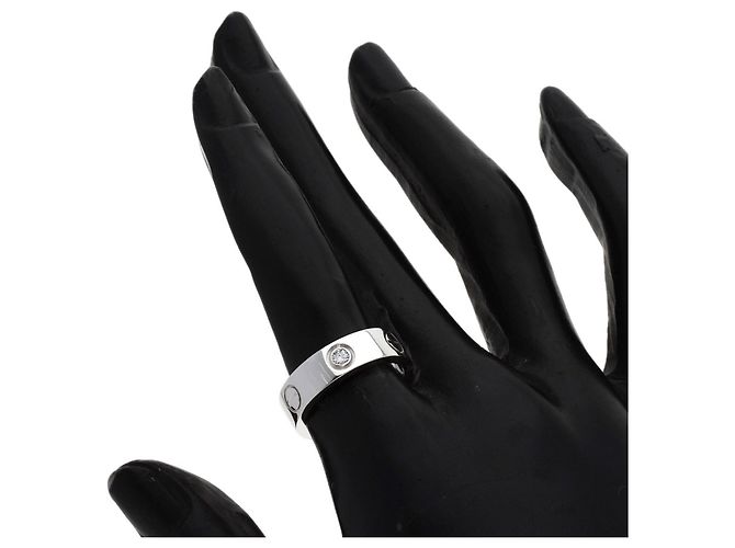 Cartier Love Ring Halb Diamant in 18K Weißgold - Ansicht 7