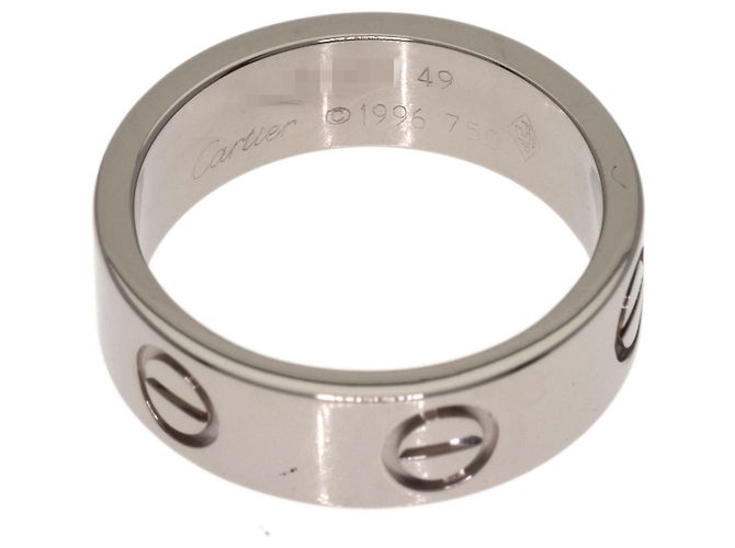 Anello Love Band di Cartier in oro bianco 18K - vista 4