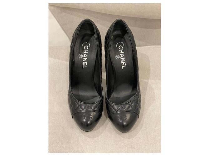 Chanel Steppleder Pumps Schwarz - Ansicht 2