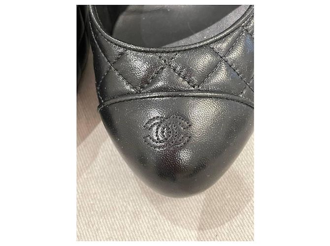 Chanel Steppleder Pumps Schwarz - Ansicht 4