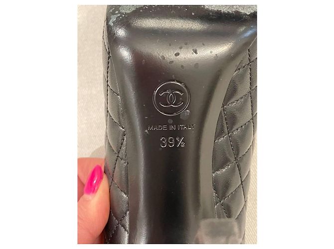 Chanel Steppleder Pumps Schwarz - Ansicht 6