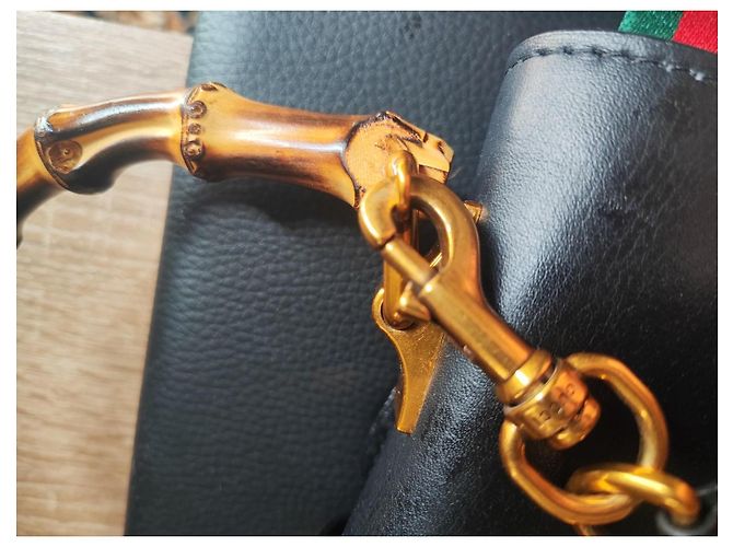 Borsa Gucci Dionysus con manico in bambù Nero - vista 2