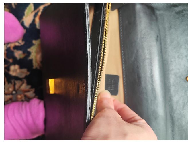 Borsa Gucci Dionysus con manico in bambù Nero - vista 6
