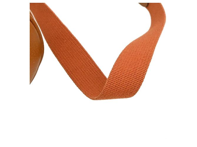 Hermès Tote Hermes Garden File in tela e pelle 28 Arancione - vista 5