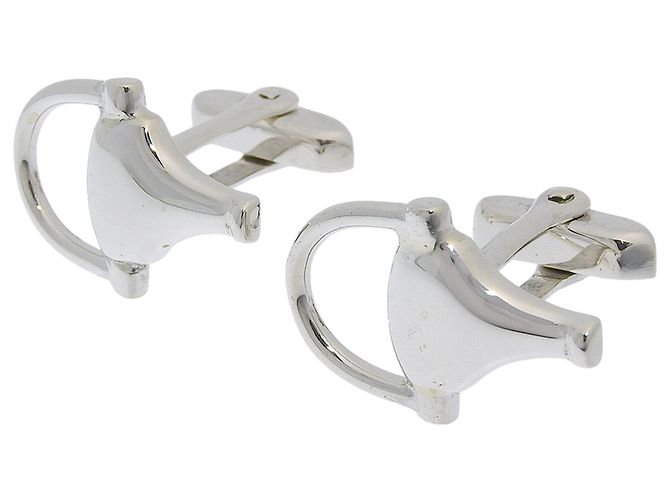 Gucci Horsebit Cufflinks Silvery - view 2