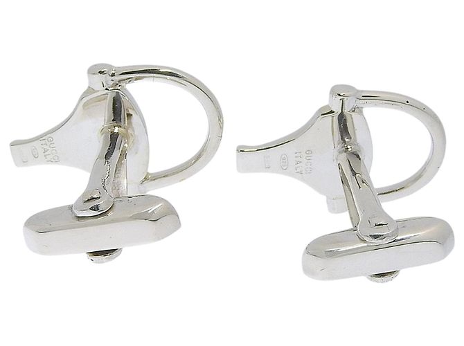 Gucci Horsebit Cufflinks Silvery - view 3