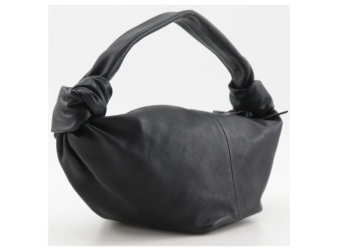 Borsa a mano Mini Double Knot Bottega Veneta Nero - vista 3