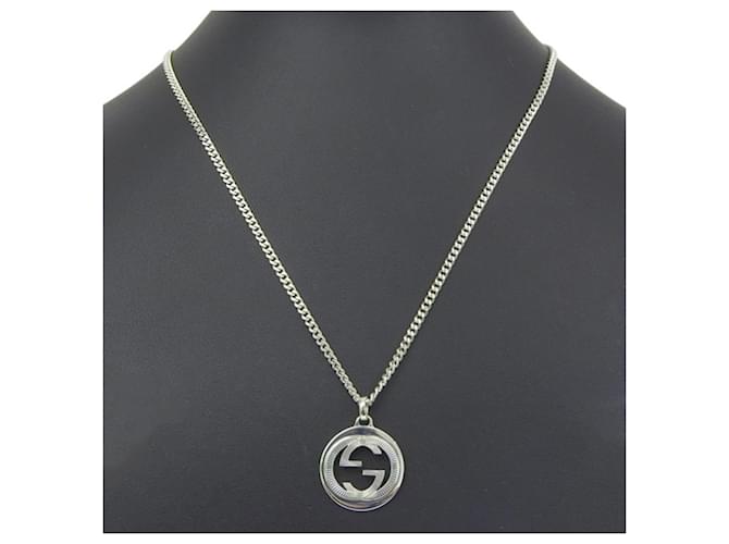 Collar Interlocking Gucci Plata - vista 2