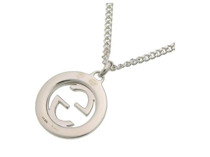 Collar Interlocking Gucci Plata - vista 3