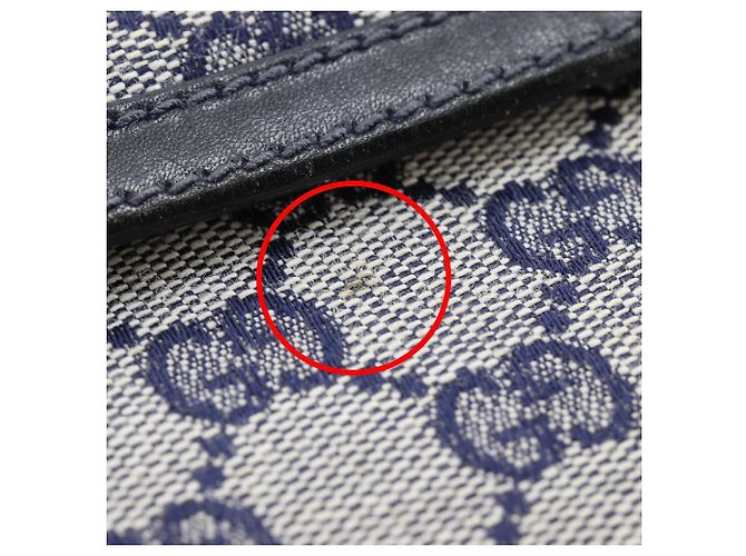 Borsa a Spalla Gucci Old Blu navy - vista 11