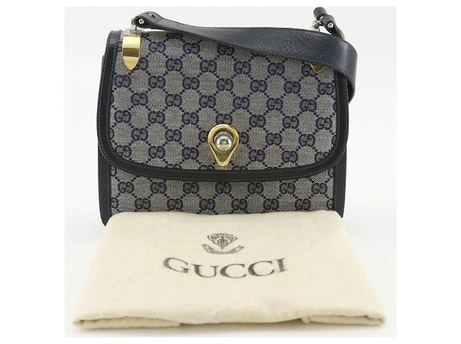 Borsa a Spalla Gucci Old Blu navy - vista 19