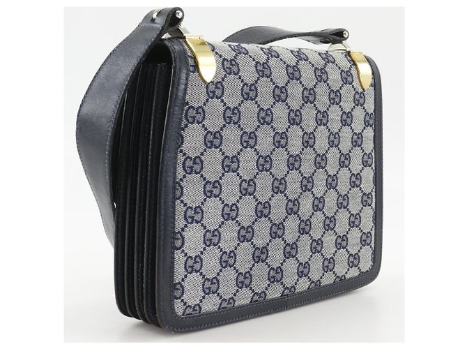 Borsa a Spalla Gucci Old Blu navy - vista 3