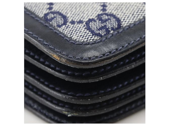 Borsa a Spalla Gucci Old Blu navy - vista 4