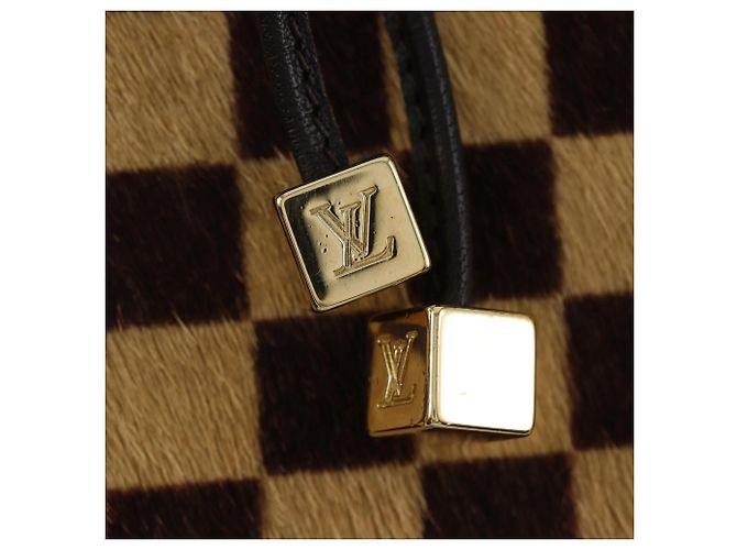Bolso de hombro Louis Vuitton Gazelle en Damier Sauvage Castaño - vista 14