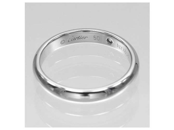 Cartier C de Engraved Ring aus Platin - Ansicht 4