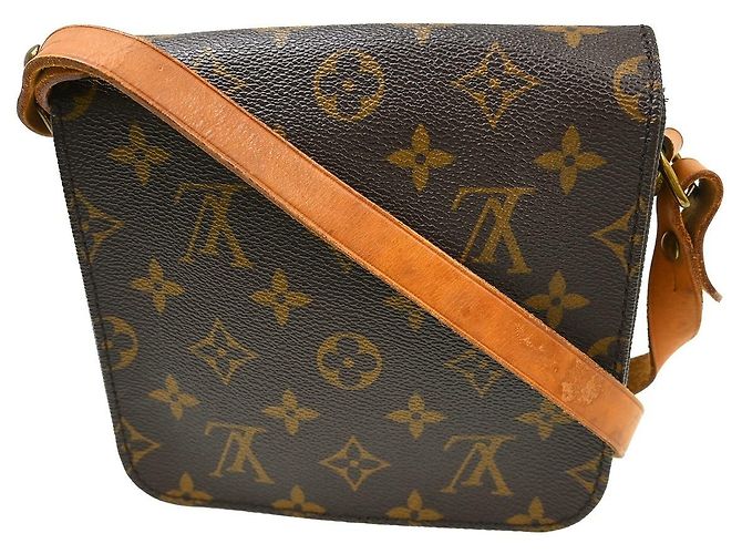 Borsa Louis Vuitton Cartouchiere Monogram Canvas PM Marrone - vista 2
