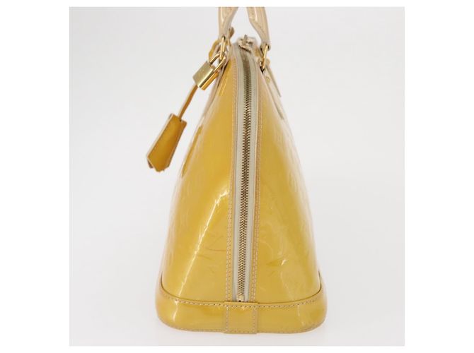 Louis Vuitton Alma Lackleder Gelb - Ansicht 3