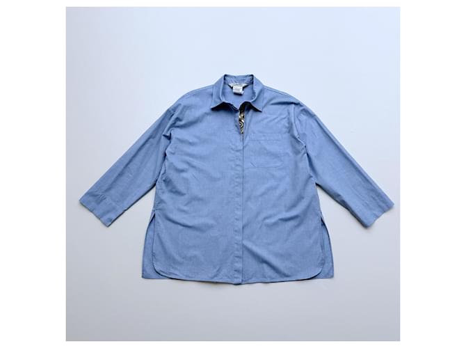 Camisa de algodón azul S Max Mara - vista 3