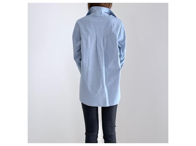 Camisa de algodón azul S Max Mara - vista 5