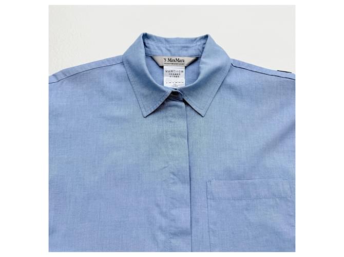 Camisa de algodón azul S Max Mara - vista 6