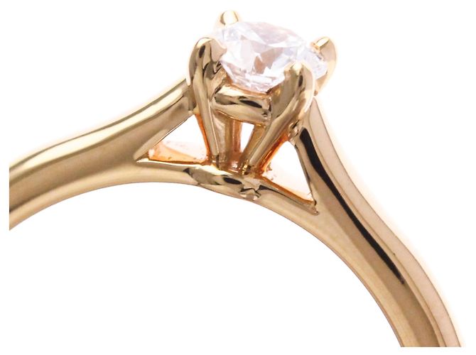 Anello Solitario Cartier 1895 in Oro Rosa D'oro - vista 2