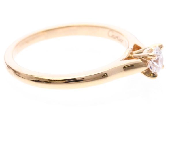 Anello Solitario Cartier 1895 in Oro Rosa D'oro - vista 5