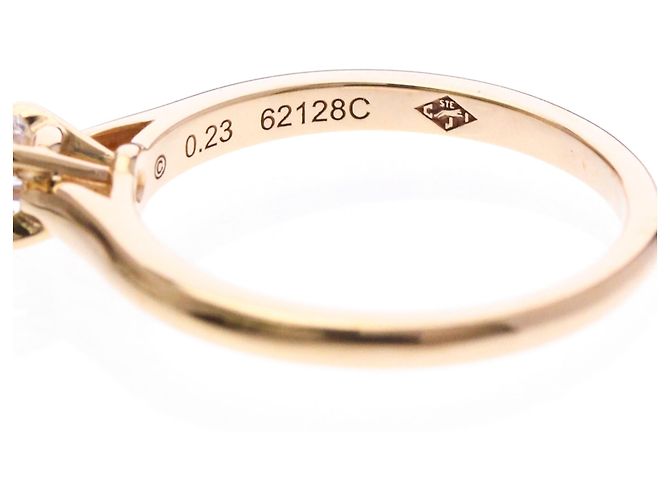 Anello Solitario Cartier 1895 in Oro Rosa D'oro - vista 7