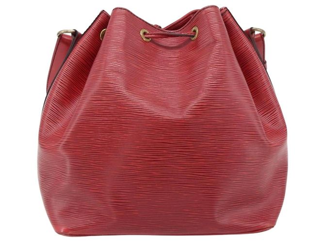 Louis Vuitton Petit Noe Epi Leather Medium Rosso - vista 2
