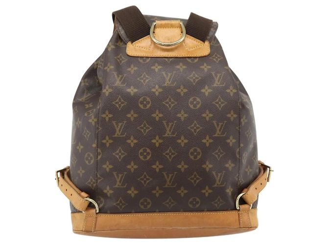 Louis Vuitton Vintage Montsouris Monogram Canvas GM Marrone - vista 2