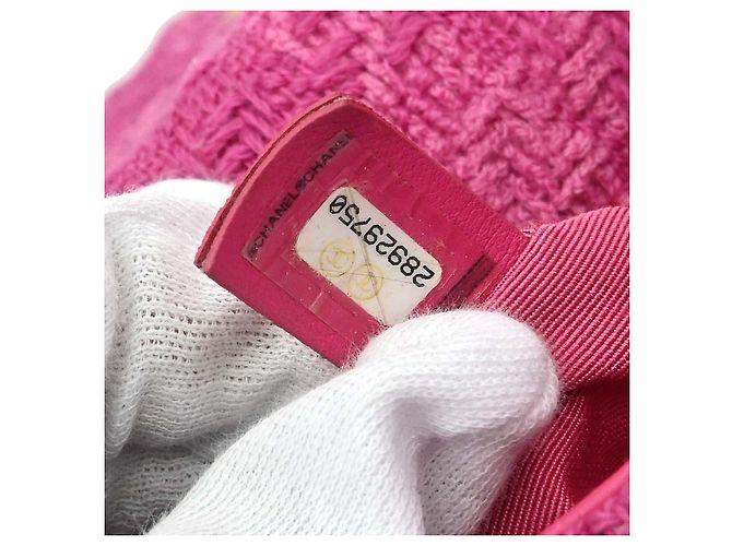 Borsa Chanel 19 Flap in Tweed Trapuntato Medium Rosa - vista 5
