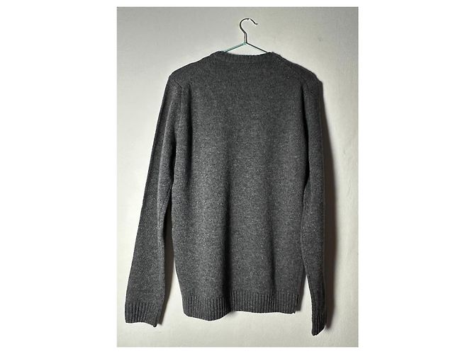 Autre Marque Aeronautica Militare Wollmischung Pullover Grau - Ansicht 3