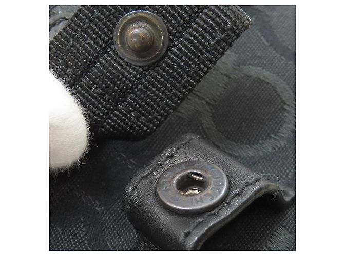 Gancini Borsa Boston in tela nera Salvatore Ferragamo Nero - vista 12