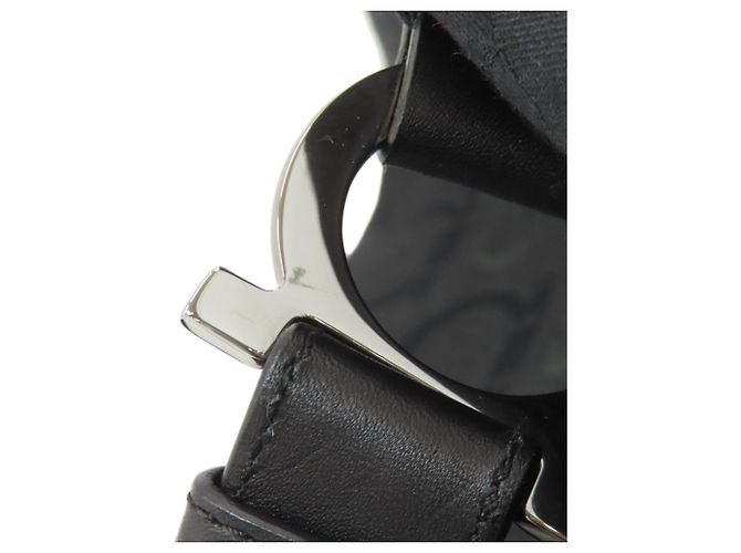Gancini Borsa Boston in tela nera Salvatore Ferragamo Nero - vista 15