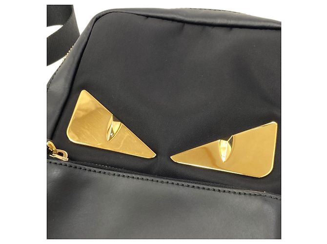Borsa a tracolla Fendi Monster Nero - vista 12
