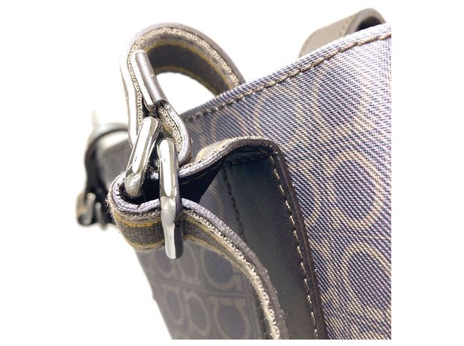 Gancini Borsa Tote in PVC marrone Salvatore Ferragamo - vista 12