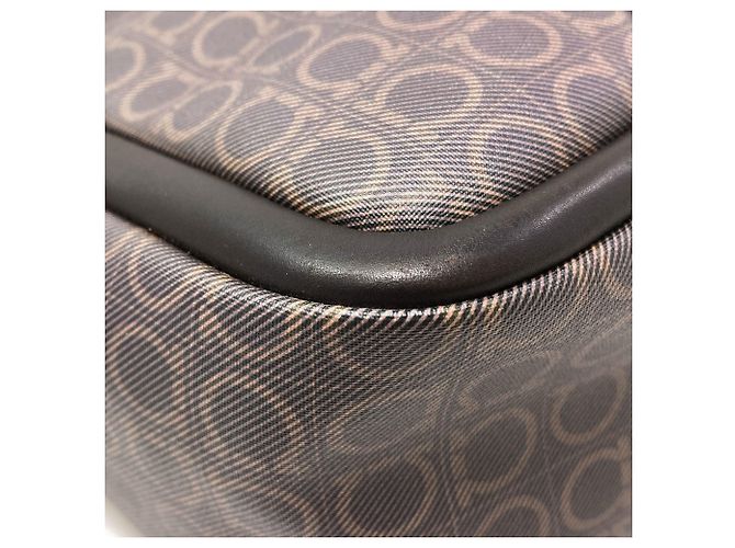 Gancini Borsa Tote in PVC marrone Salvatore Ferragamo - vista 16