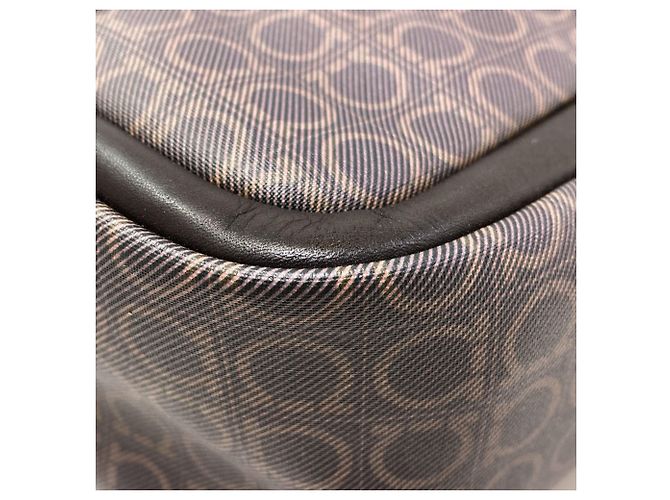 Gancini Borsa Tote in PVC marrone Salvatore Ferragamo - vista 17