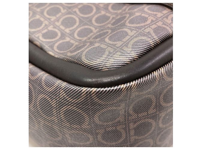 Gancini Borsa Tote in PVC marrone Salvatore Ferragamo - vista 18