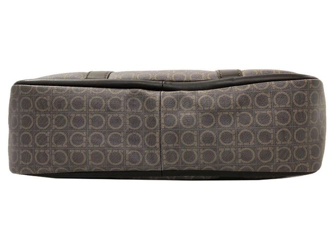 Gancini Borsa Tote in PVC marrone Salvatore Ferragamo - vista 4