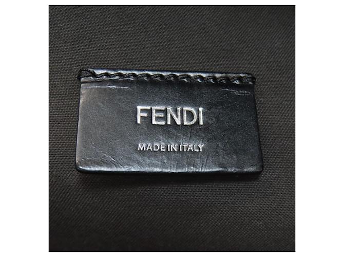 Fendi Logo Patch Rucksack Braun - Ansicht 6