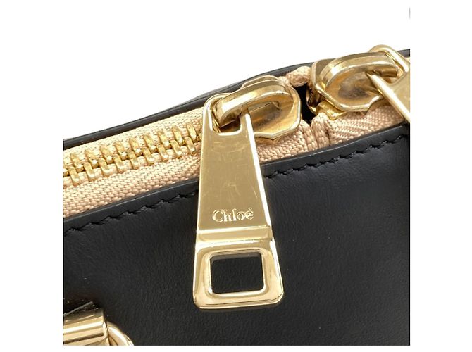 Borsa a 2 modi in pelle Chloé Baylee Nero - vista 14