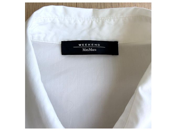 Weekend Max Mara Camicia Bianca Ricamo Farfalla Nero Bianco Rosso Verde Giallo - vista 6