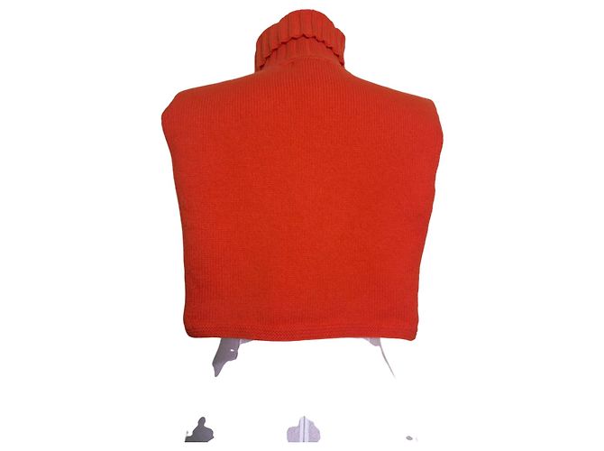 Soeur Rollkragen-Aufsatz aus Merinowolle Orange - Ansicht 3